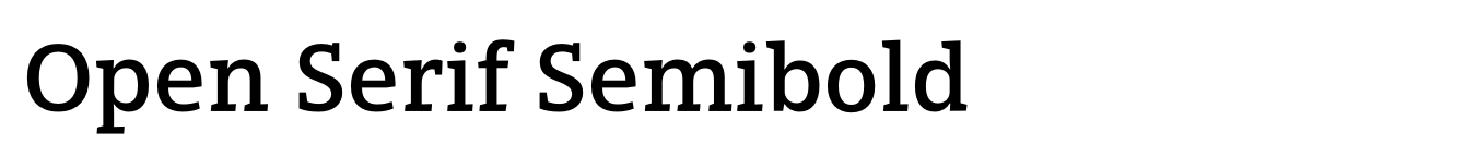 Open Serif Semibold image